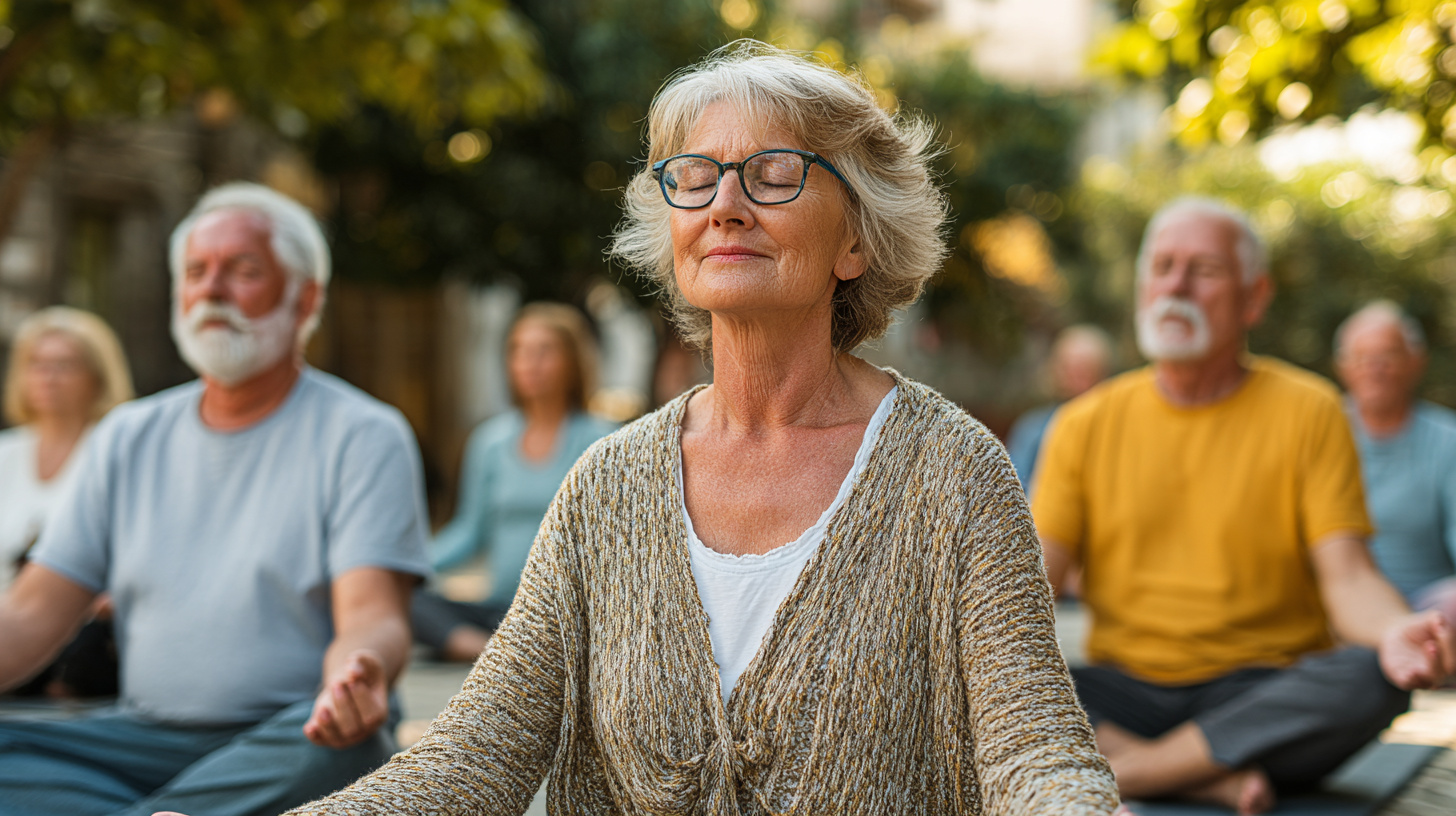 Йога для старших - гармонійна практика на природі